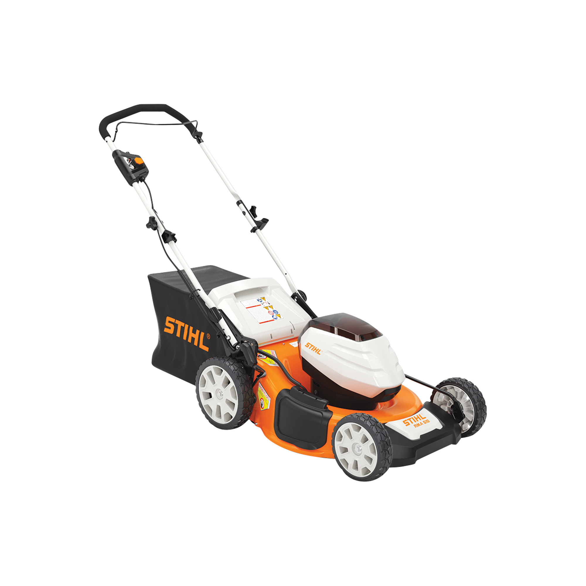 STIHL RMA 510 Battery-Operated Walk-Behind Cordless Lawn Mower Set, 21in. Deck, 36 Volt, Model# RMA 510